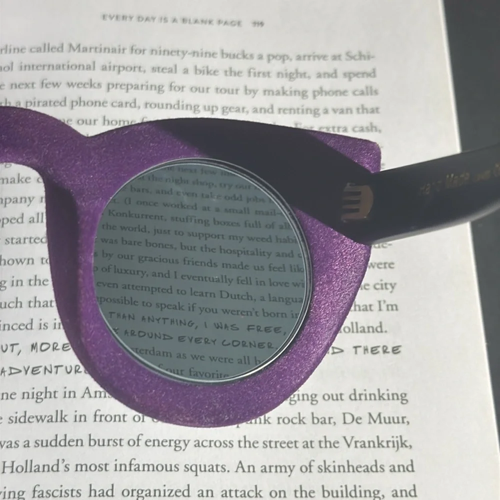Purple Velvet Unisex Eyeglasses
